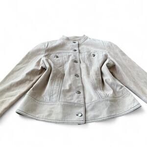 2000s Révue Western Style Leather Jacket – Petite Medium